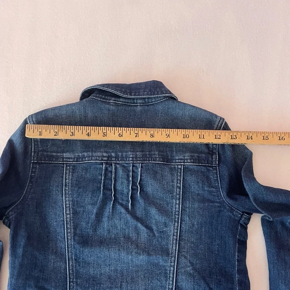 GapKids 1969 Girls Dark Wash Denim‎ Trucker Jacket Size L Large 527882-00
